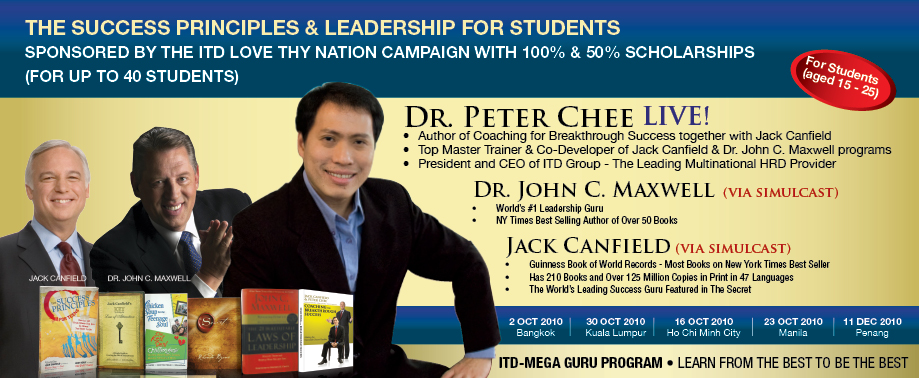 Success principles by Peter Chee